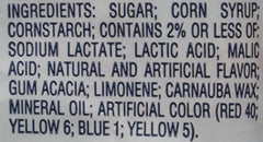 Six-flavor assortment of Jolly Rancher Jelly Beans for tasting.
