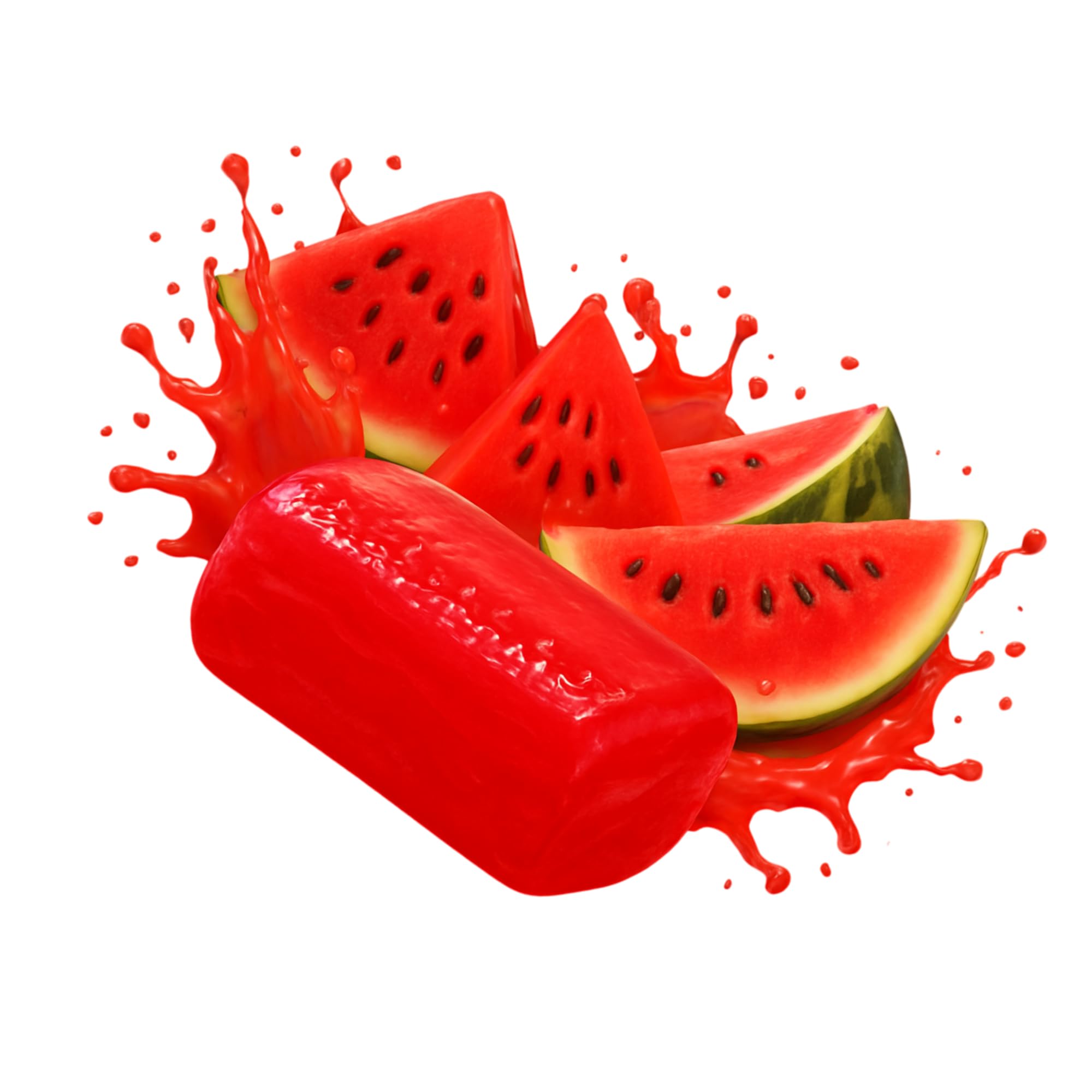 Colorful watermelon candy wraps in a bulk package for celebrations.
