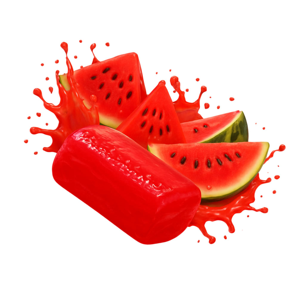 Colorful watermelon candy wraps in a bulk package for celebrations.