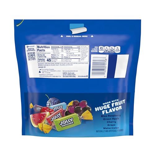 Close-up of resealable Jolly Rancher Original bag preserving freshness for sharing.