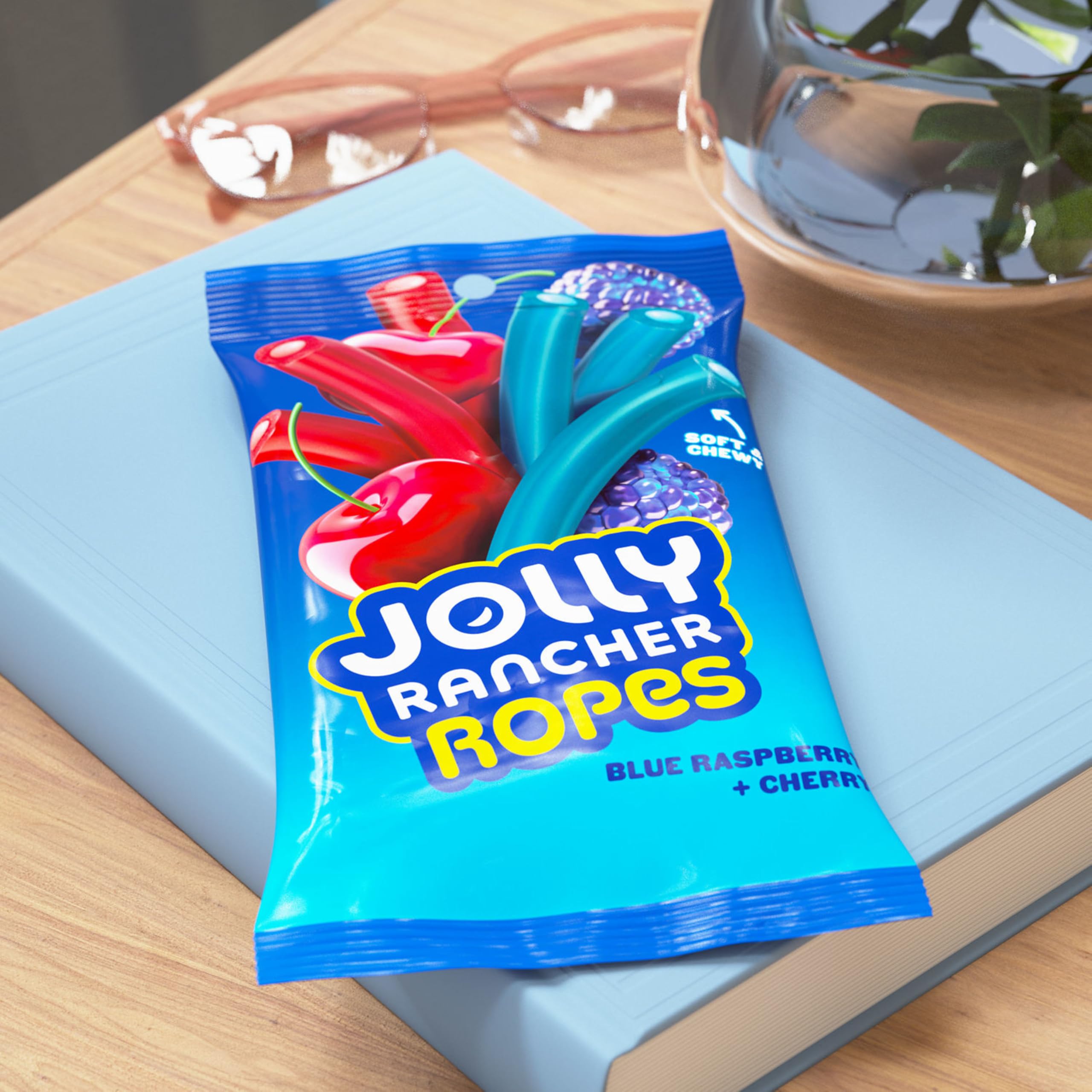 JOLLY RANCHER Ropes 6-ounce bag, convenient anytime snack.