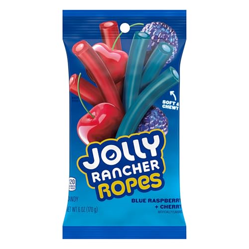 JOLLY RANCHER Ropes close-up showing chewy outer layer texture.