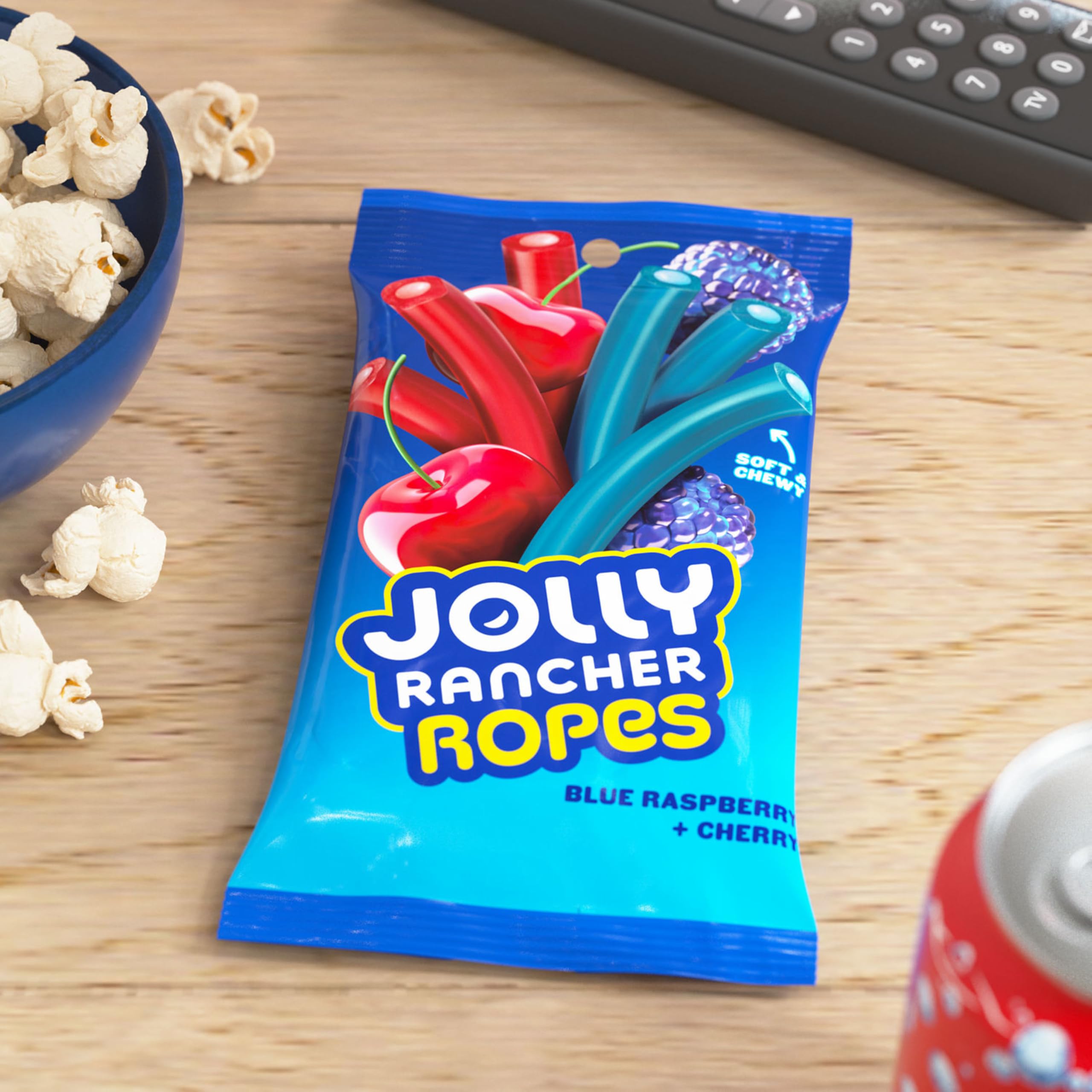 JOLLY RANCHER Ropes sharing moment with friends at a party.
