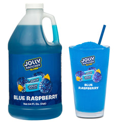 Jolly Rancher Slush Blue Raspberry bottle pour highlighting bold fruit flavor for machines at events