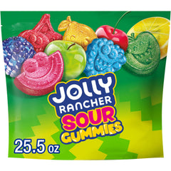 Jolly Rancher Sour Gummies blue raspberry pieces for tangy snacking