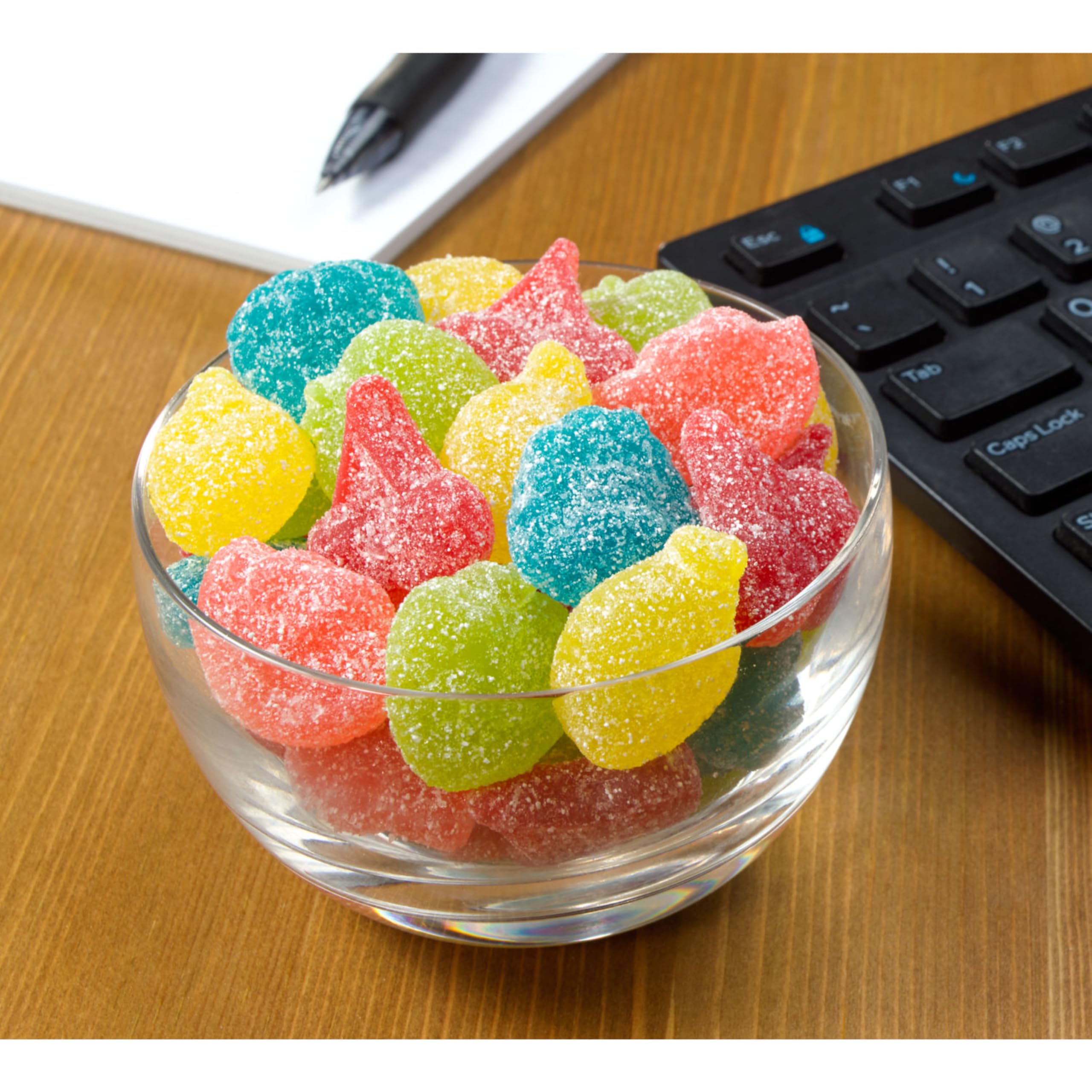 JOLLY RANCHER Sour Gummies lemon close-up offers zesty citrus taste for desserts