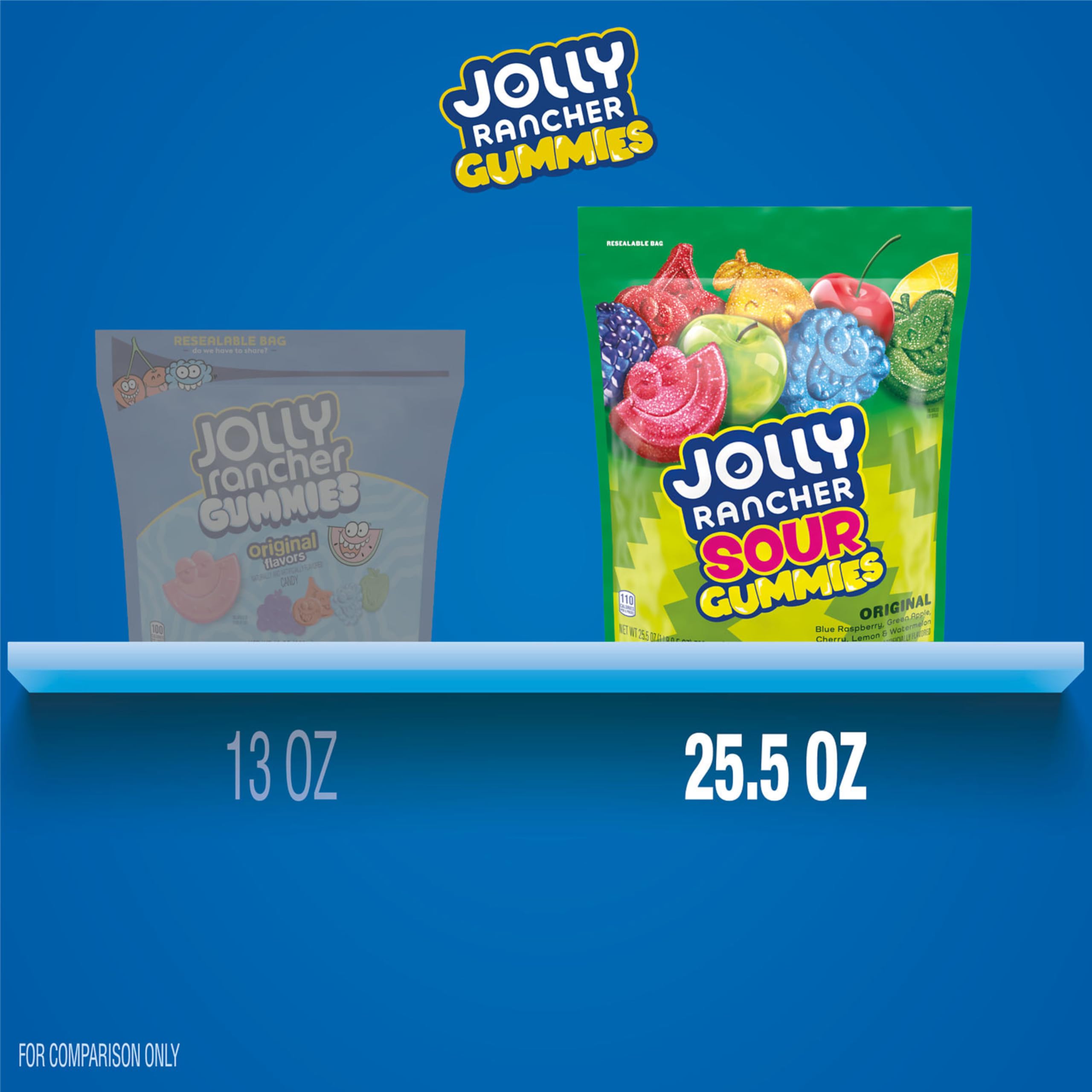 Jolly Rancher Sour Gummies lemon flavor adds refreshing brightness