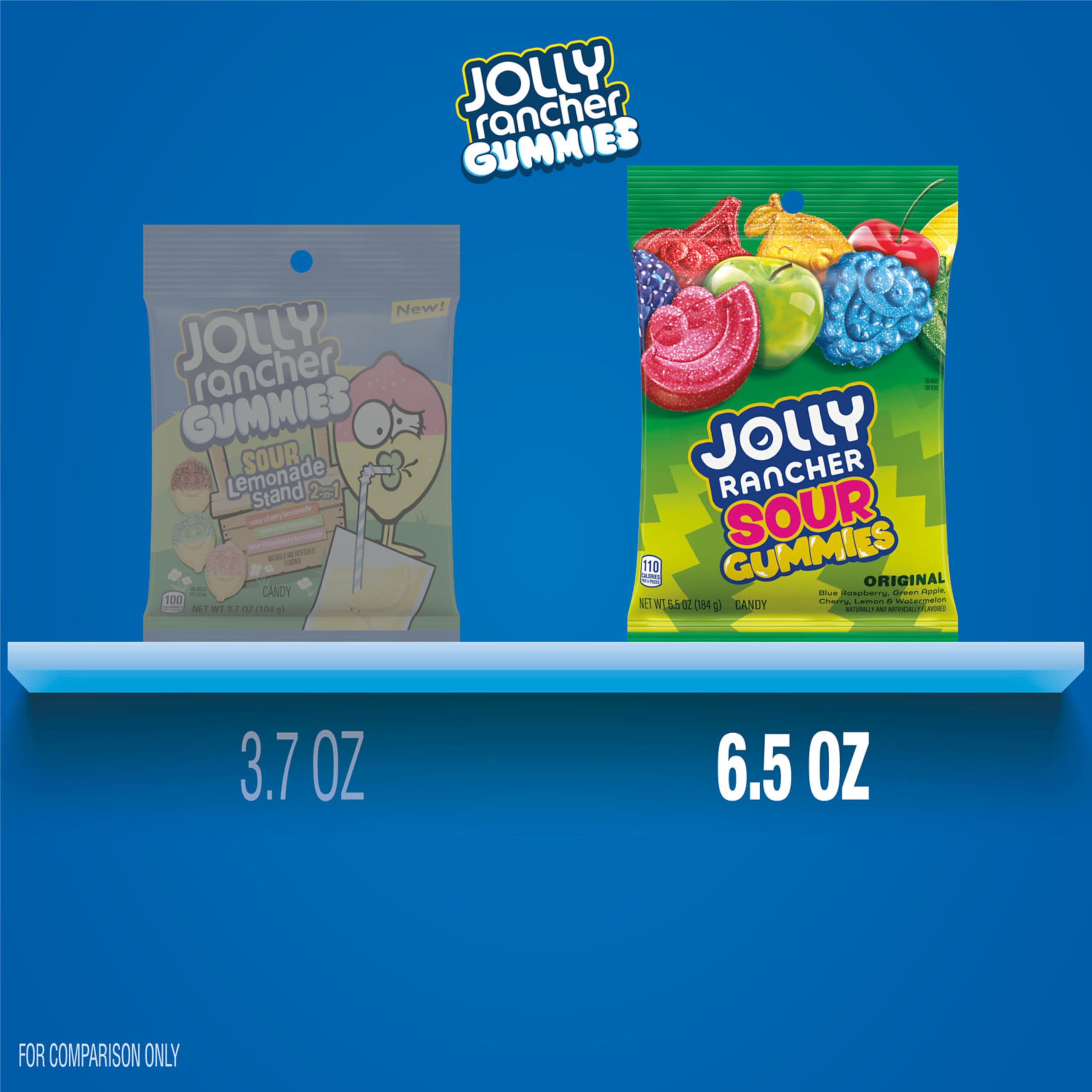 JOLLY RANCHER Sour Gummies variety bag open ideal for celebrations and gift ideas