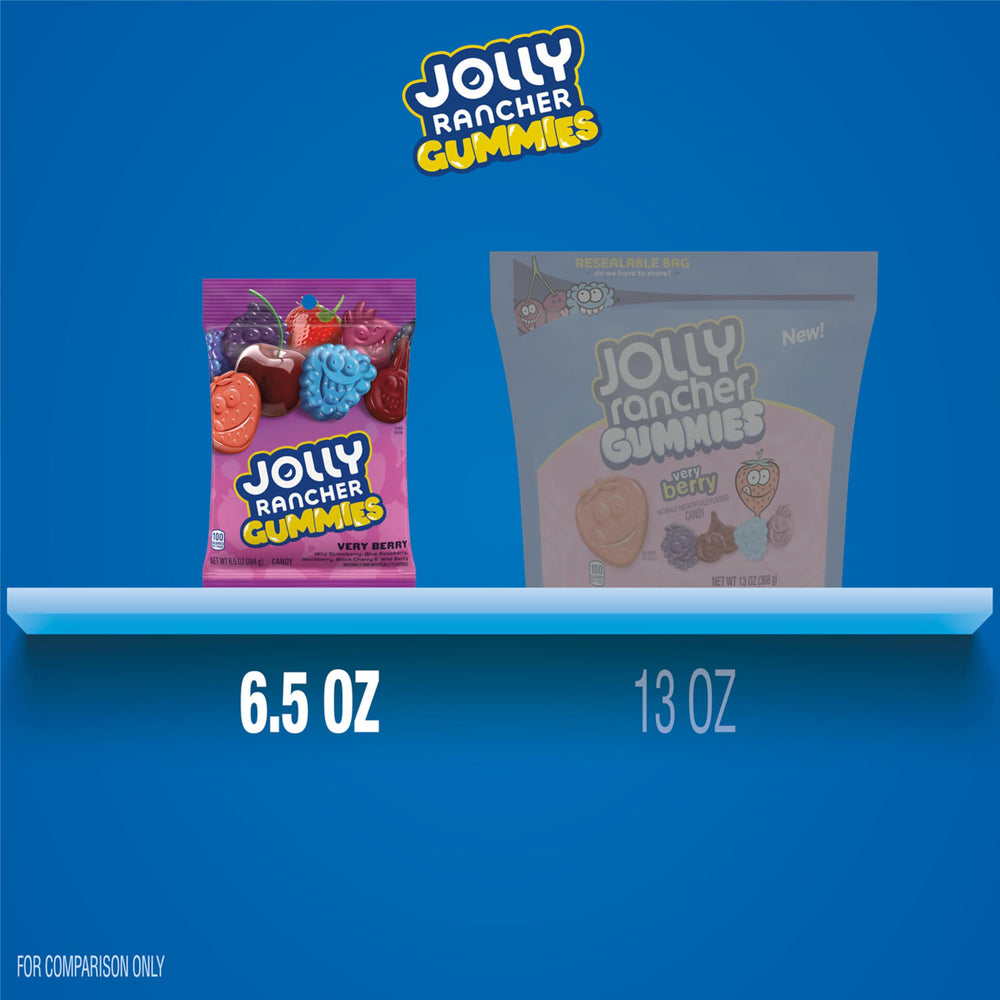 JOLLY RANCHER Very Berry colorful gummies display for party candy buffets