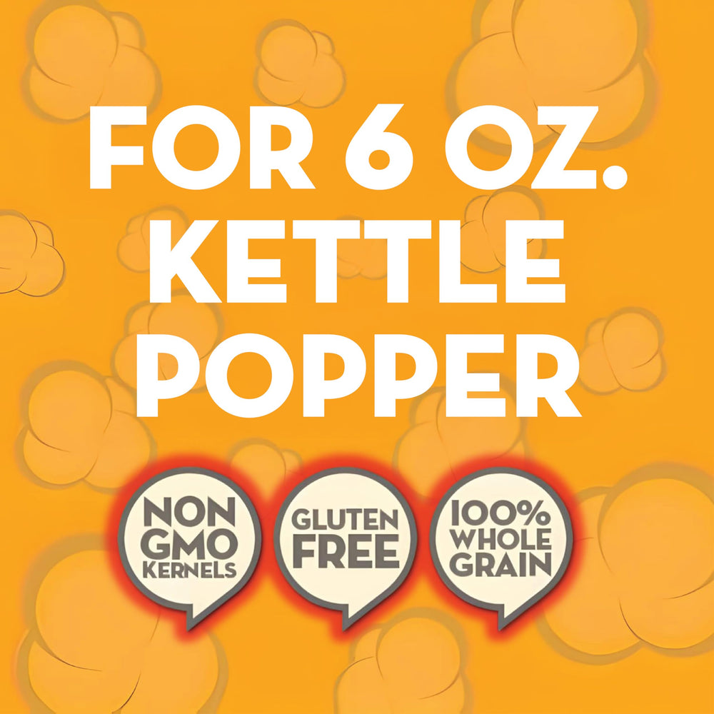 Jolly Time All-In-One Popcorn Kit three-compartment design for quick prep.