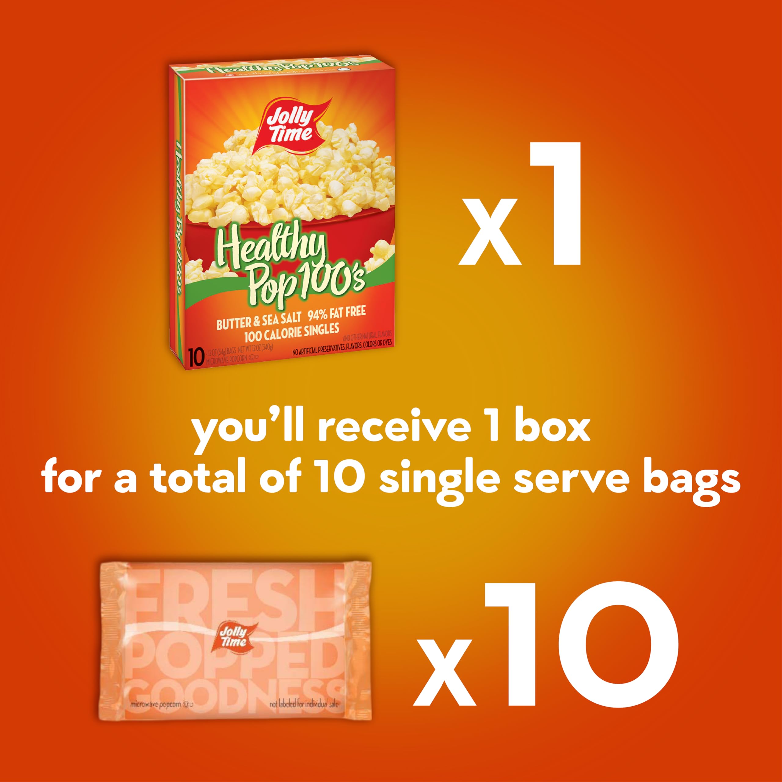 Each bag yields about 5 cups of popped popcorn for easy portion control