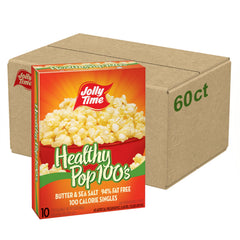Jolly Time Healthy Pop Butter microwave bag for a quick light snack