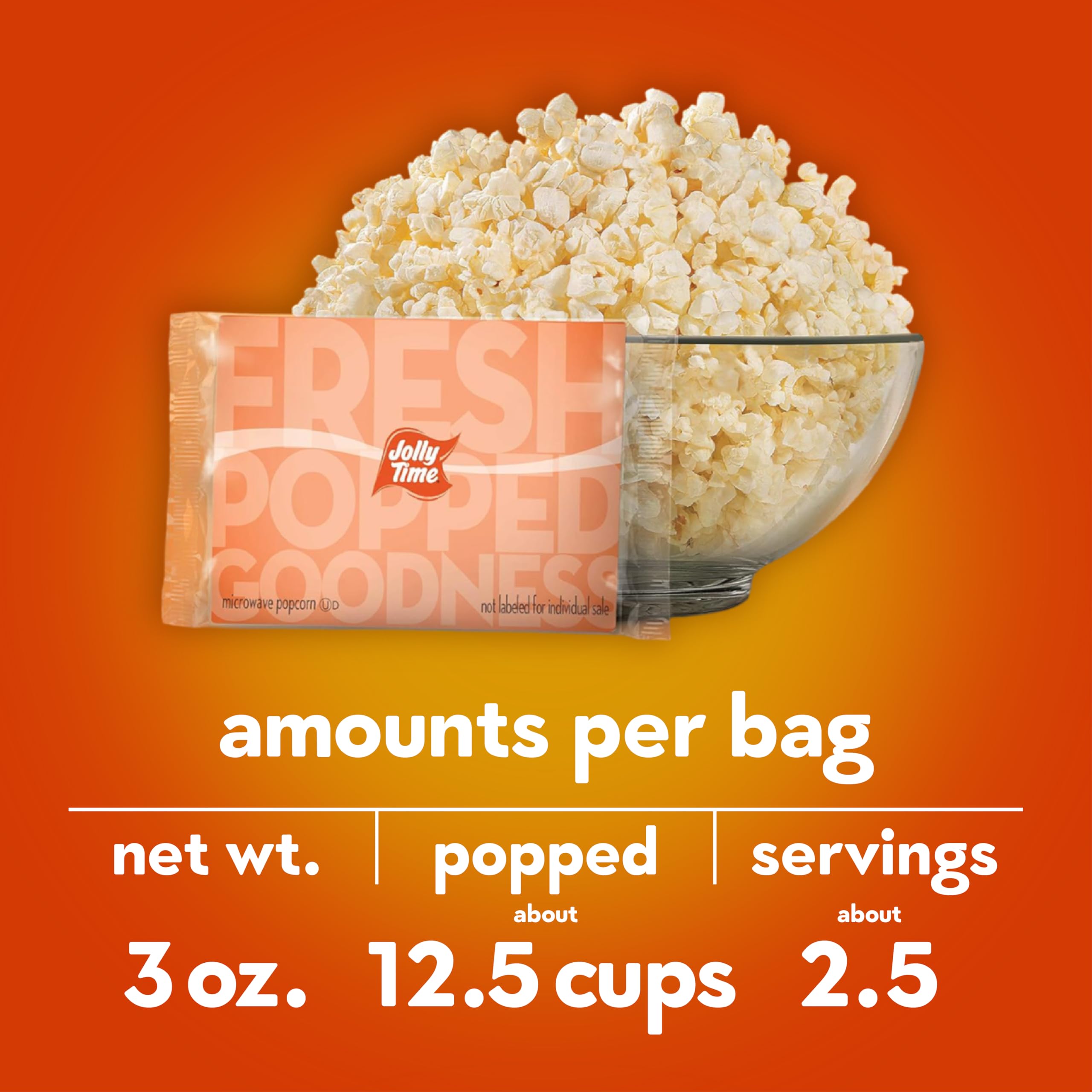 Jolly Time Healthy Pop butter-sea-salt portrait of popped corn aroma and texture
