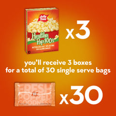 Jolly Time Healthy Pop microwave popcorn in minutes, a quick snack.