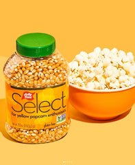 Jolly Time unpopped kernels close-up, perfect for fresh-popped possibilities.