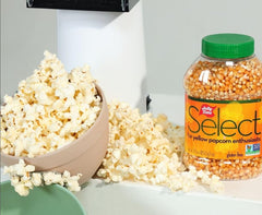 Jolly Time popcorn kernels ready for air popping for quick, tasty snacks.