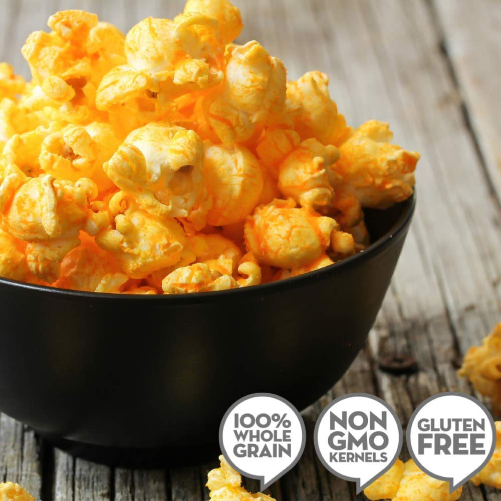 Jolly Time The Big Cheez movie night snack invites cozy evenings with a crisp cheesy crunch.
