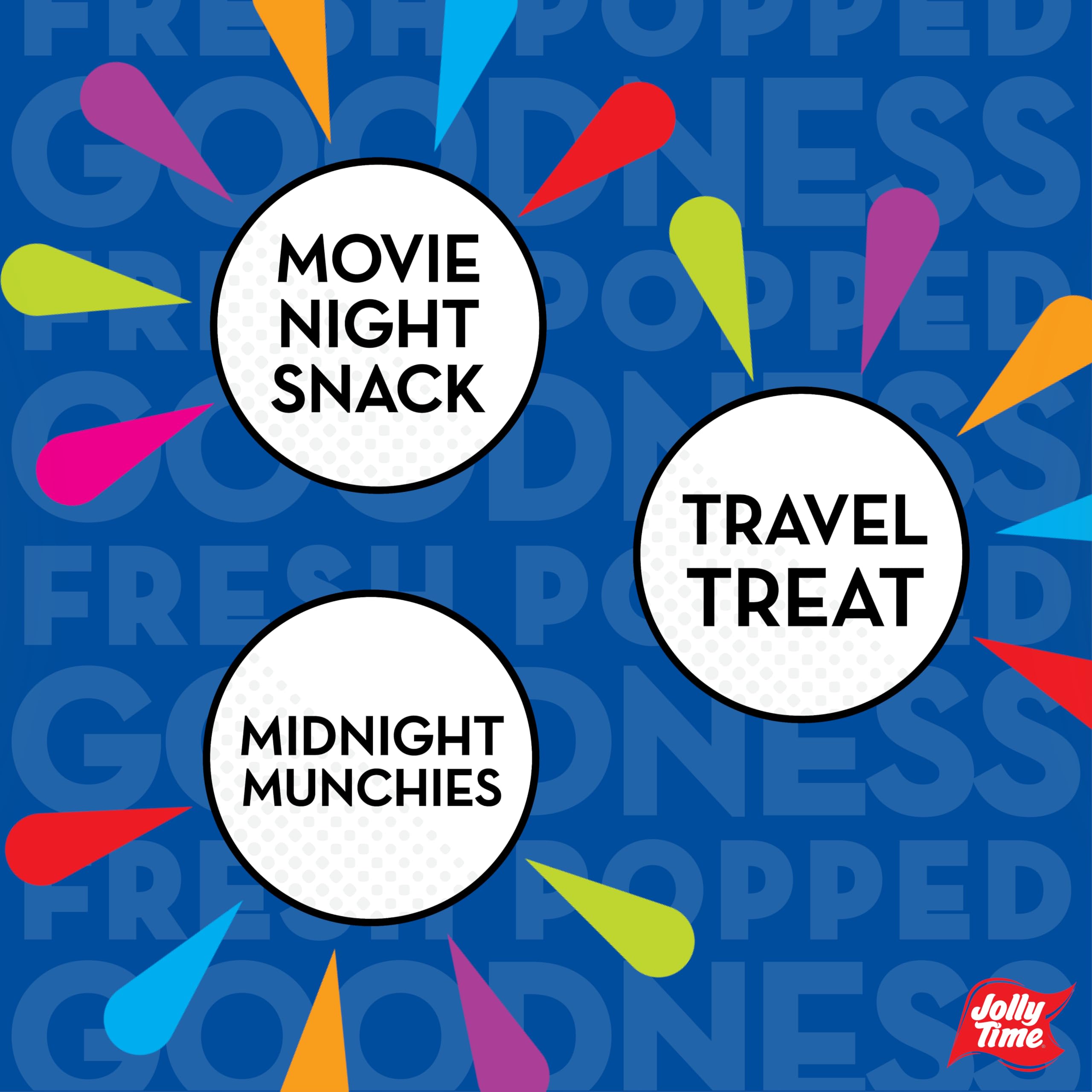 Jolly Time The Big Cheez non-GMO gluten-free label signals a mindful snack choice.