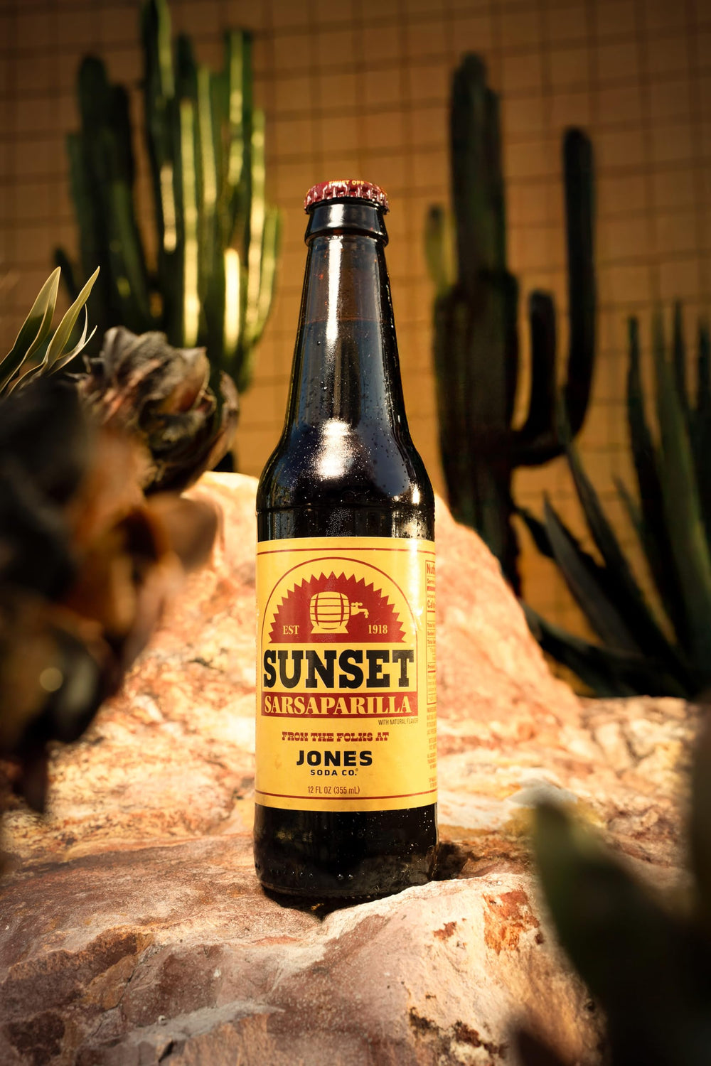 Jones Soda glass bottle packaging elevates serving at events and gatherings.
