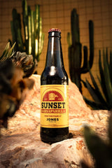 Jones Soda glass bottle packaging elevates serving at events and gatherings.