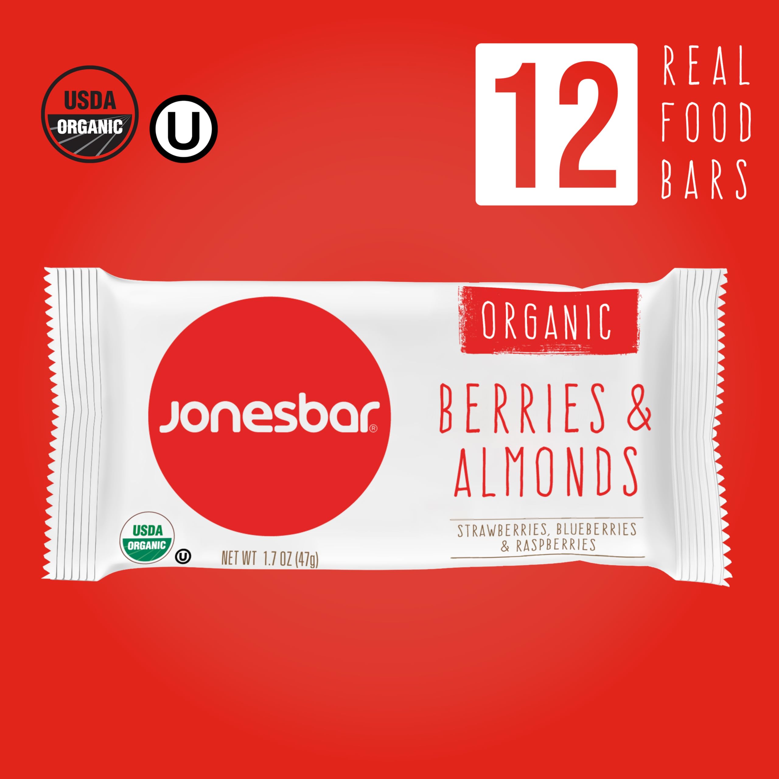 Jonesbar 100% dark chocolate from Andes mountains adds rich flavor.