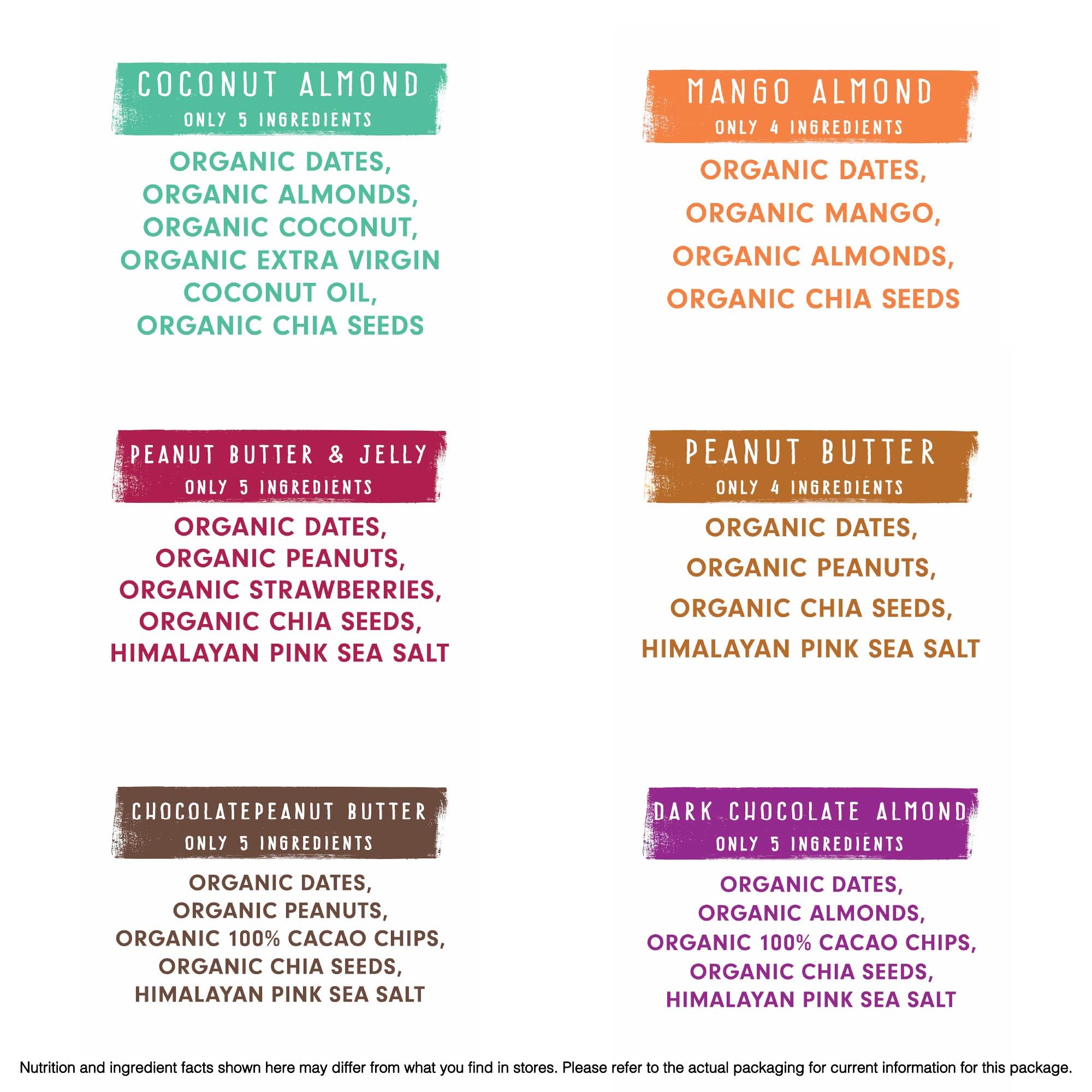 Jonesbar mango almond bar with vibrant fruit and nut mix.