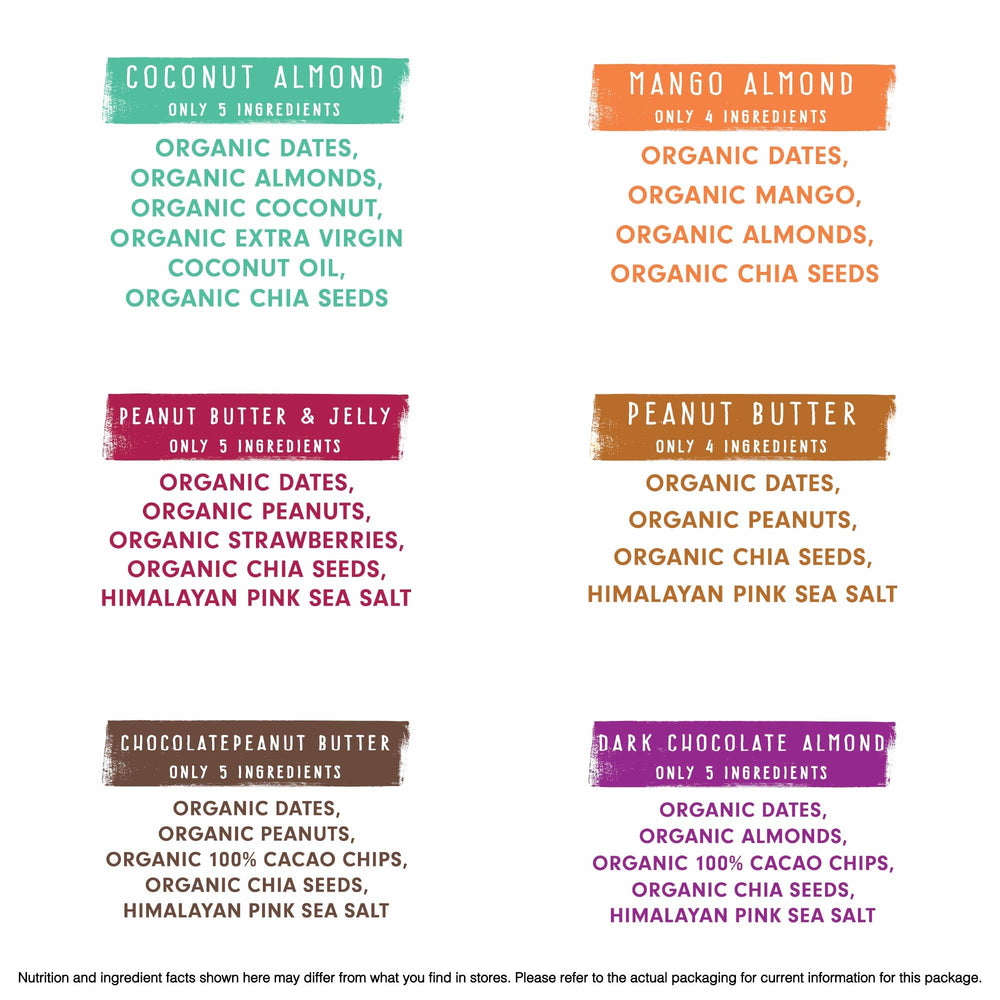 Jonesbar mango almond bar with vibrant fruit and nut mix.