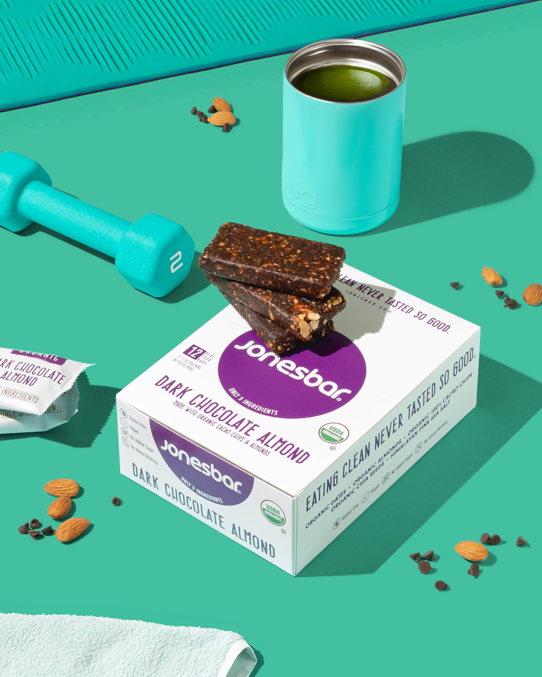 Jonesbar on-the-go snack suitable for kids and adults alike.
