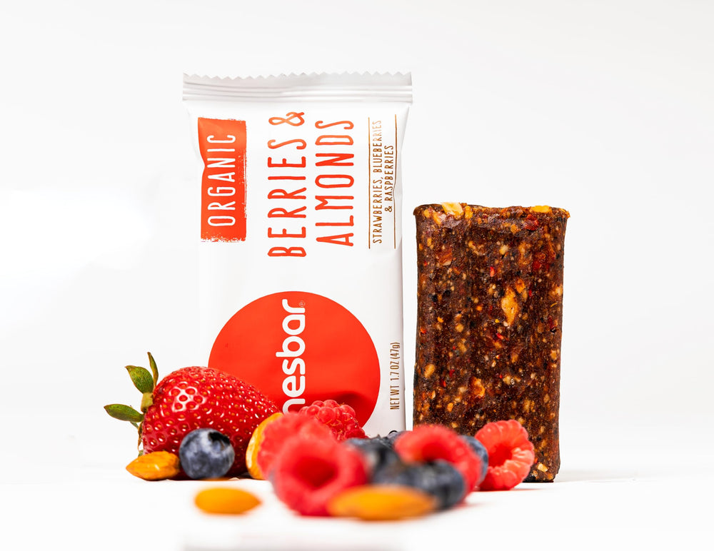 Jonesbar plant-based bars on-the-go for pantry-friendly snacks.
