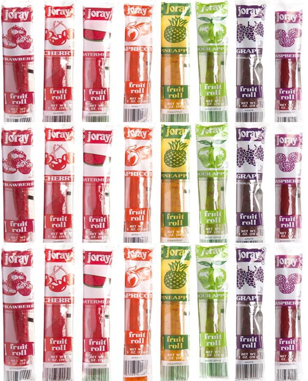 JORAY 24-count gift-ready white kraft box shows three rolls per flavor.