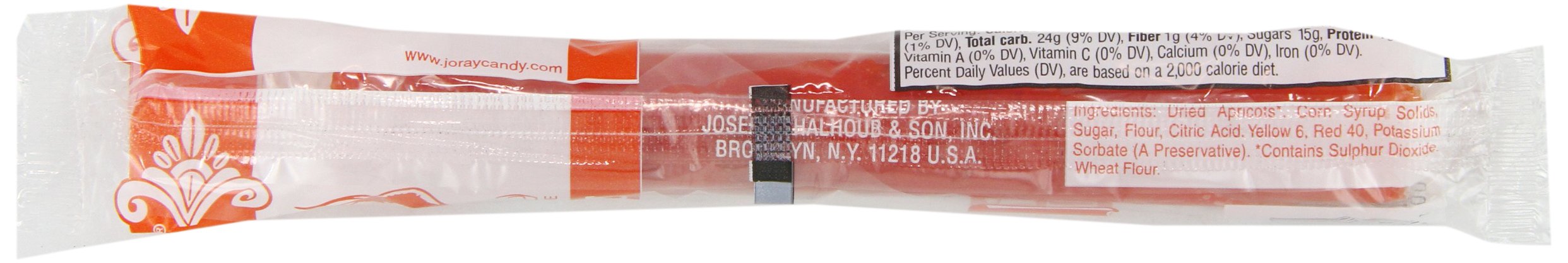 Kosher-certified fruit leather with apricot flavor