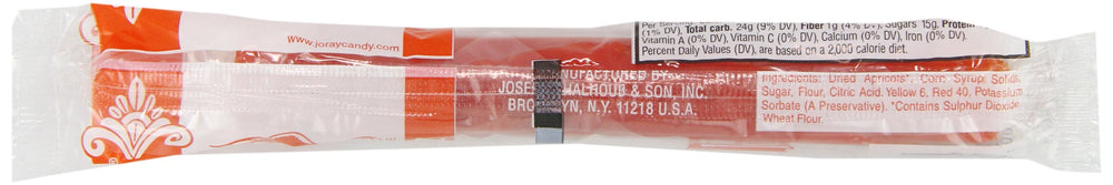 Kosher-certified fruit leather with apricot flavor