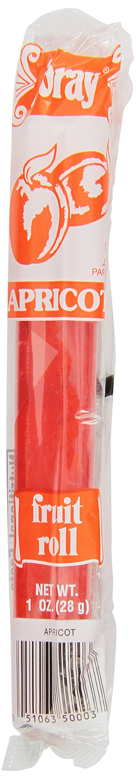 Joray Apricot Fruit Roll unrolled for easy on-the-go tasting