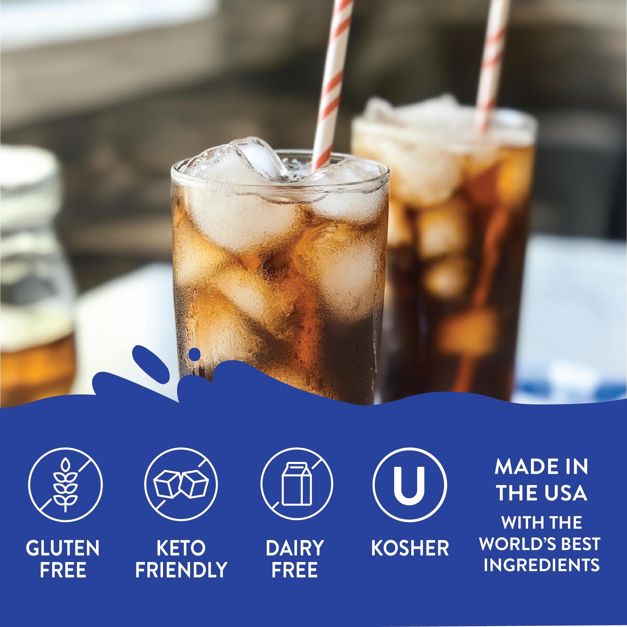 Jordan's Skinny Mixes Blueberry Lavender syrup elevates tea and soda flavors