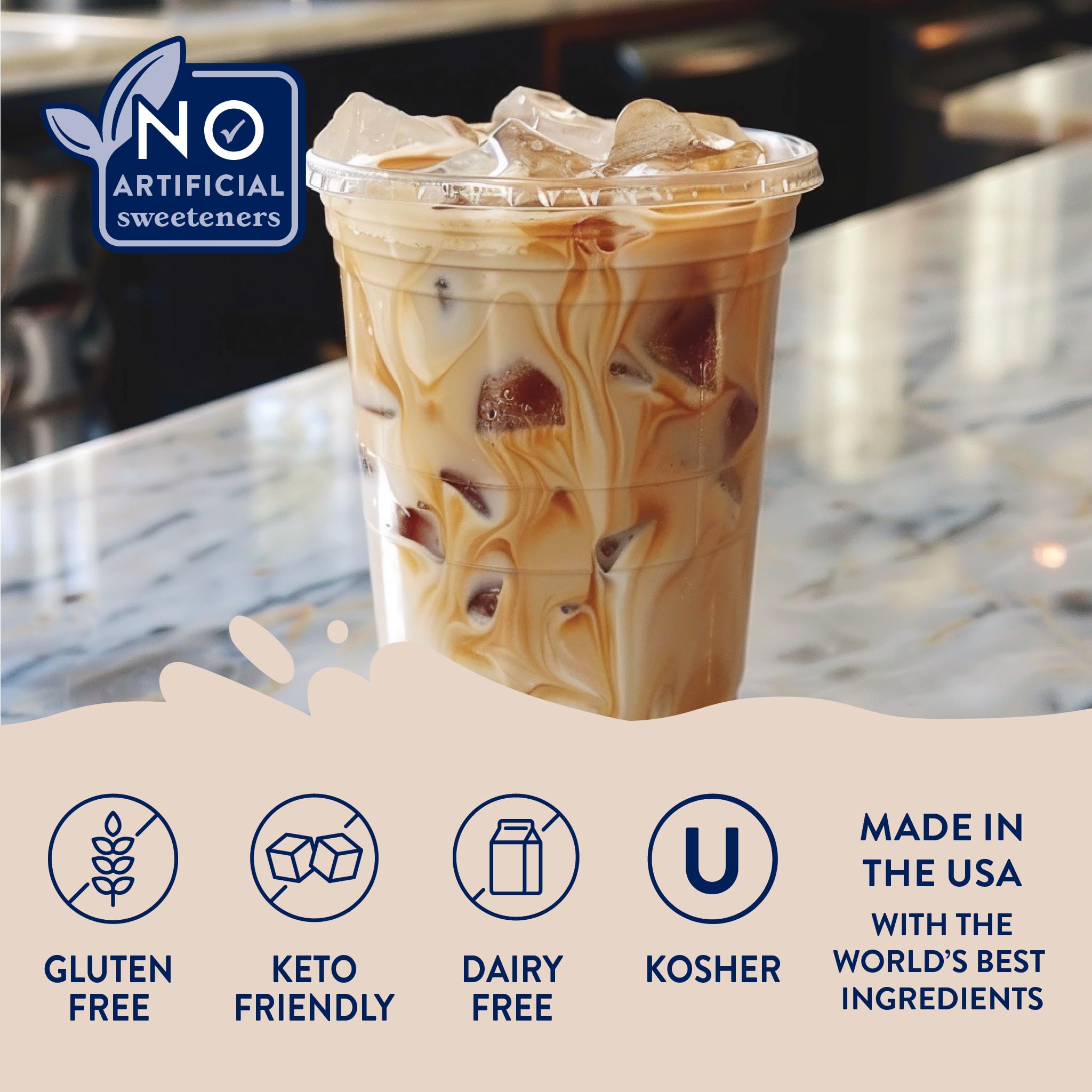 Jordan's Skinny Mixes caramel syrup drizzle on yogurt for sugar-free sweetness.