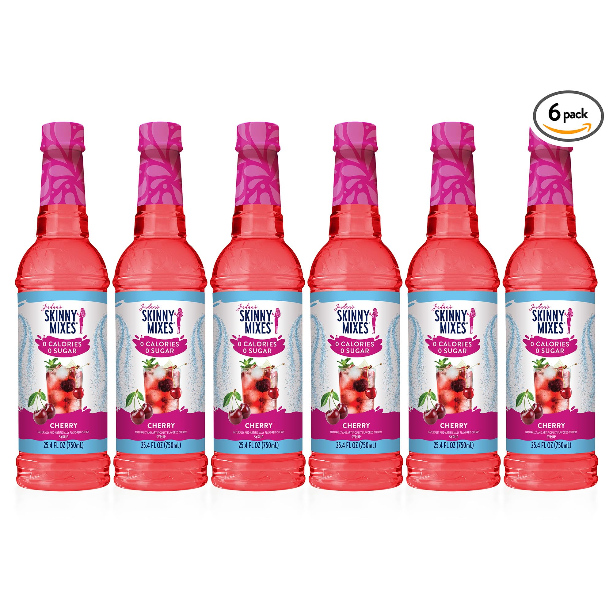 Cherry syrup flavoring Jordan's Skinny Mixes adds sparkle to sparkling water.
