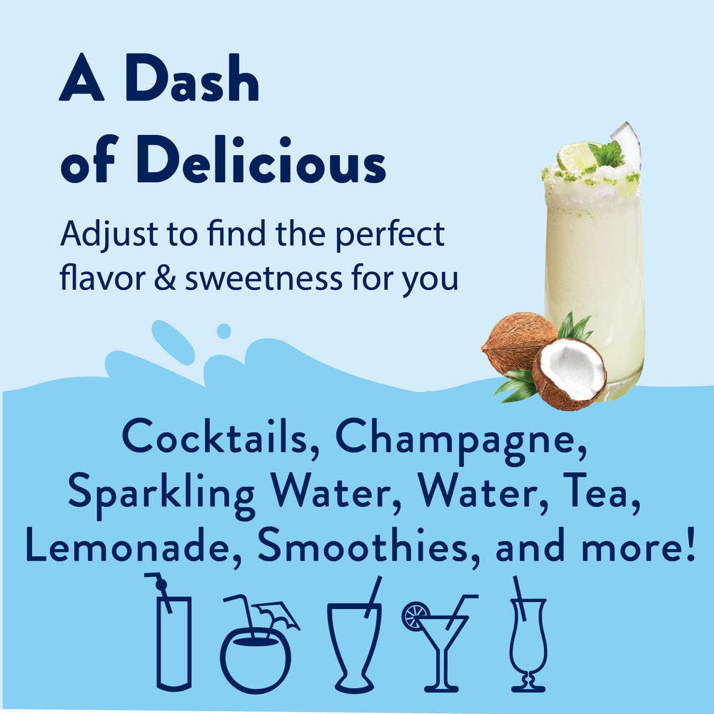 Jordan's Skinny Mixes Coconut Syrup bottle highlights keto-friendly and gluten-free features.