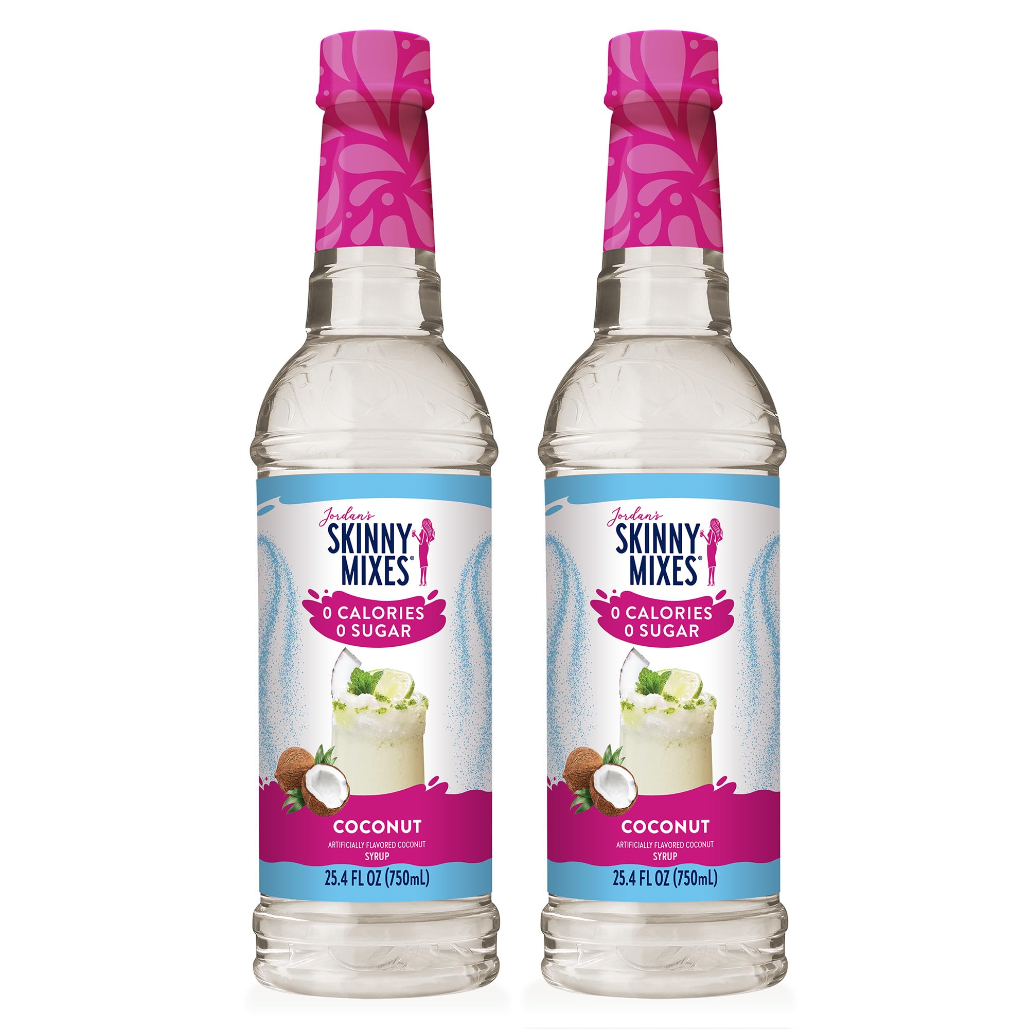 Jordan's Skinny Mixes Coconut Syrup pour enhances water and tea with creamy aroma