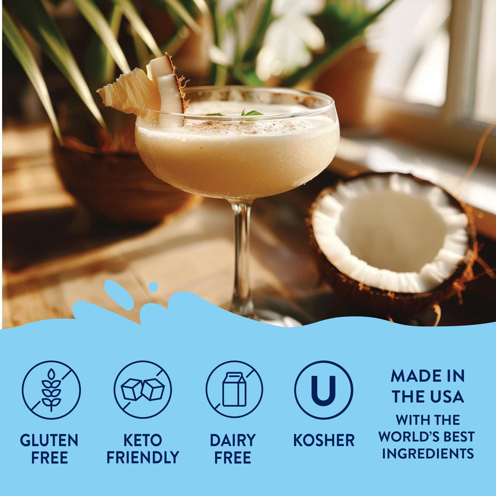 Jordan's Skinny Mixes Coconut Syrup in a latte or tea for coconut aroma.