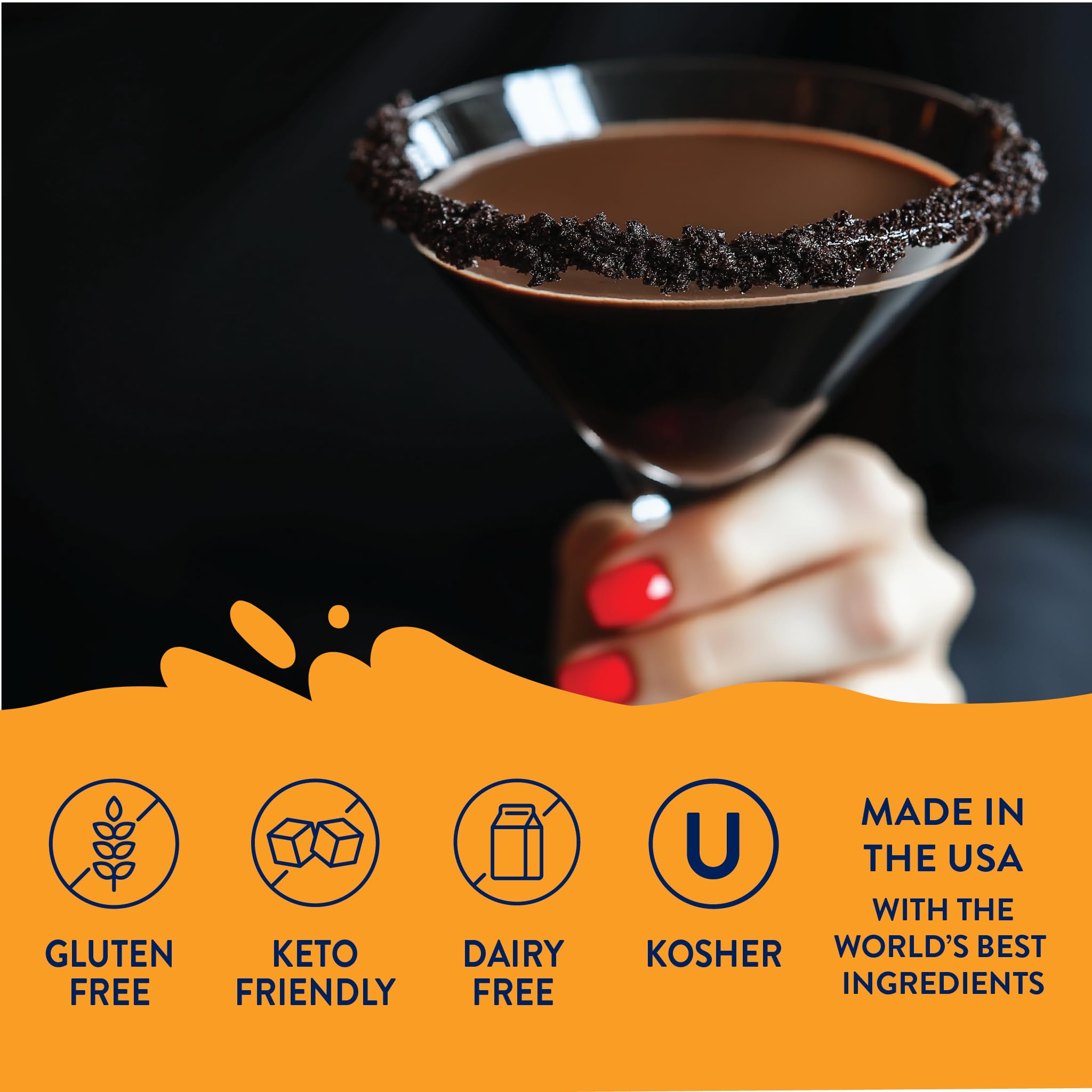 Jordan's Skinny Mixes pour-over scene showing easy mix-in for drinks