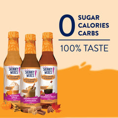 Jordan's Skinny Mixes Fall Syrup Trio flavors a coffee latte with zero sugar
