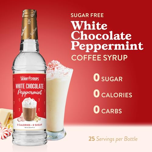 Jordan's Skinny Mixes latte with syrup highlights creamy peppermint notes in coffee