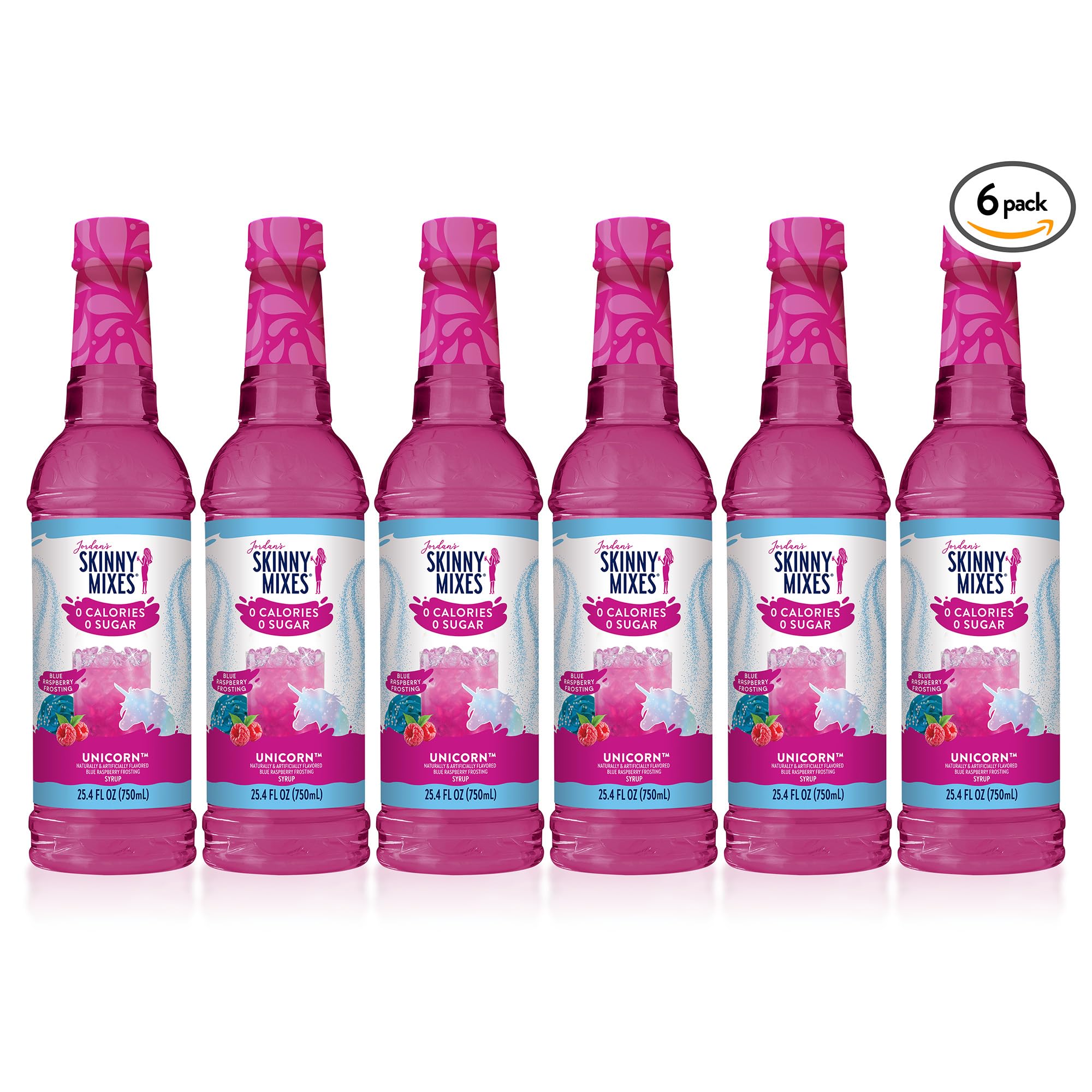 Lemonade infused with Skinny Mixes Unicorn Syrup for a bright lift.