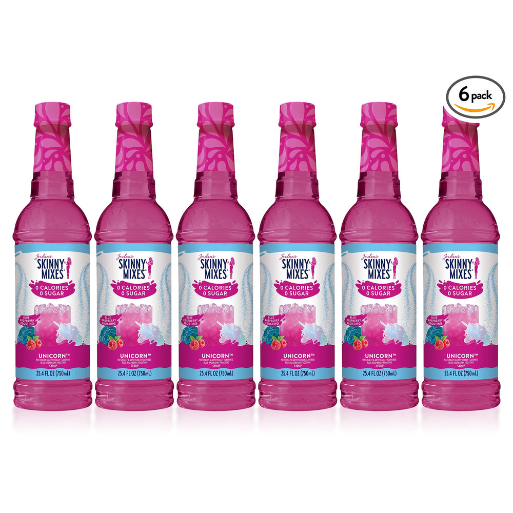 Lemonade infused with Skinny Mixes Unicorn Syrup for a bright lift.