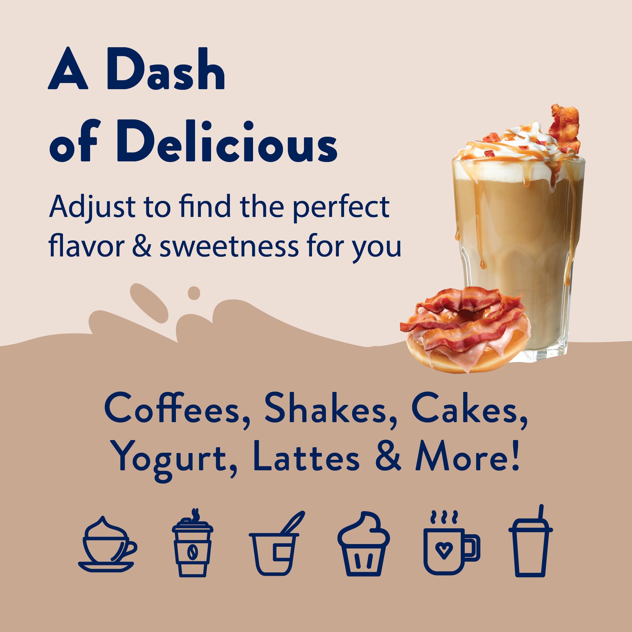 Drizzling Maple Bacon Donut syrup over yogurt or oats for dessert-style sweetness
