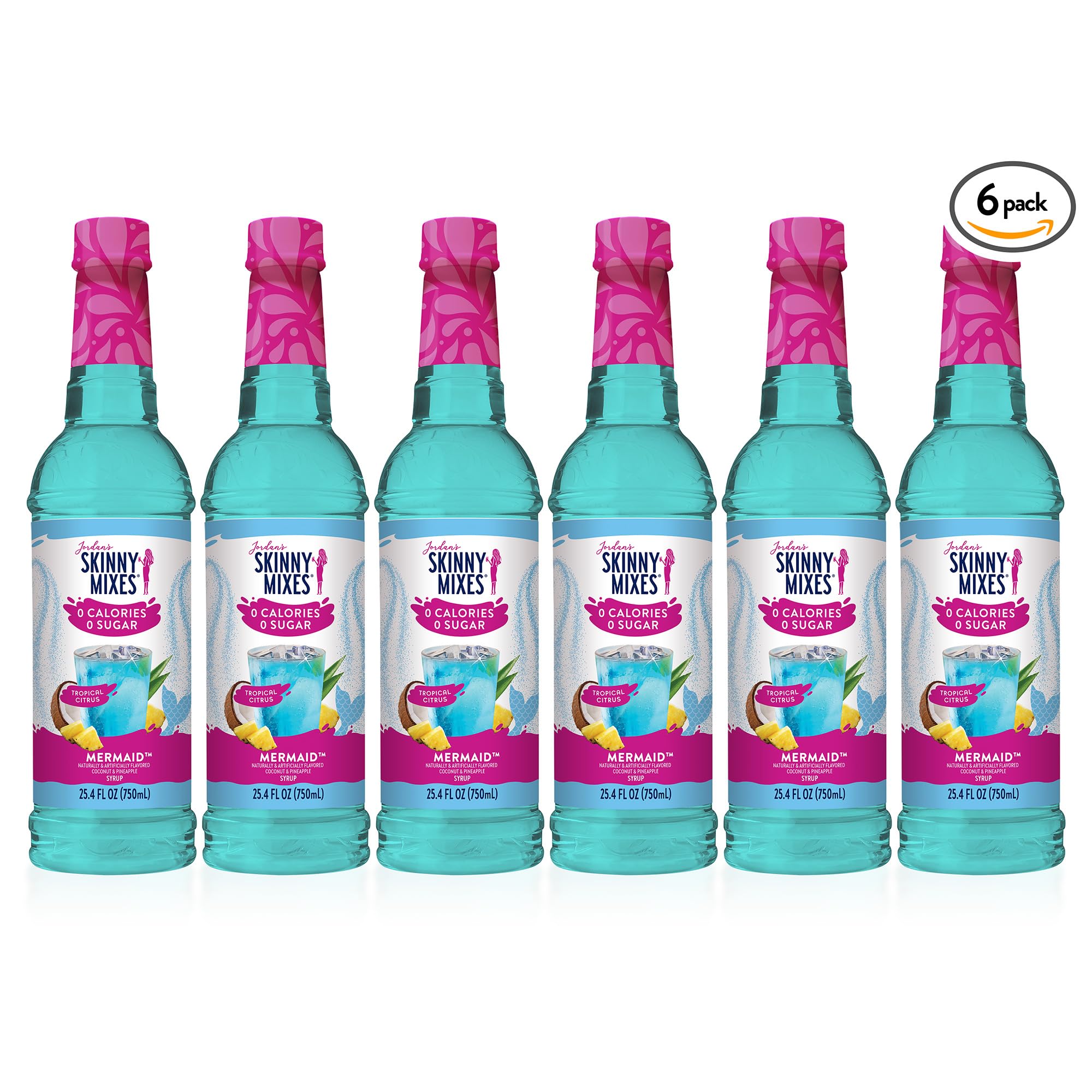 Jordan's Skinny Mixes Mermaid syrup stirred into iced tea.