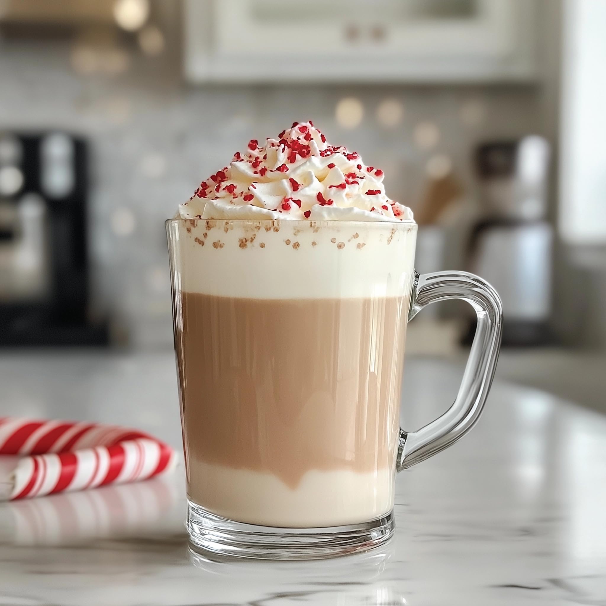 Jordan's Skinny Mix Peppermint Mocha drizzle over dessert for flavor.