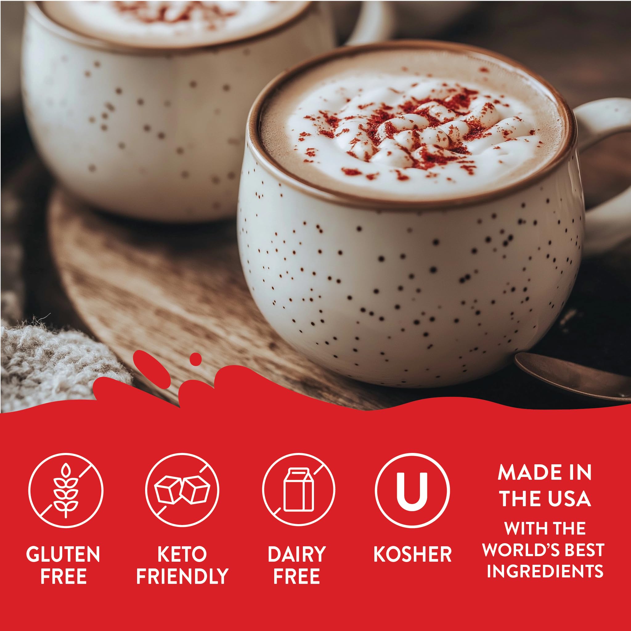 Jordan's Skinny Mix Peppermint Mocha enhances gluten-free baking.