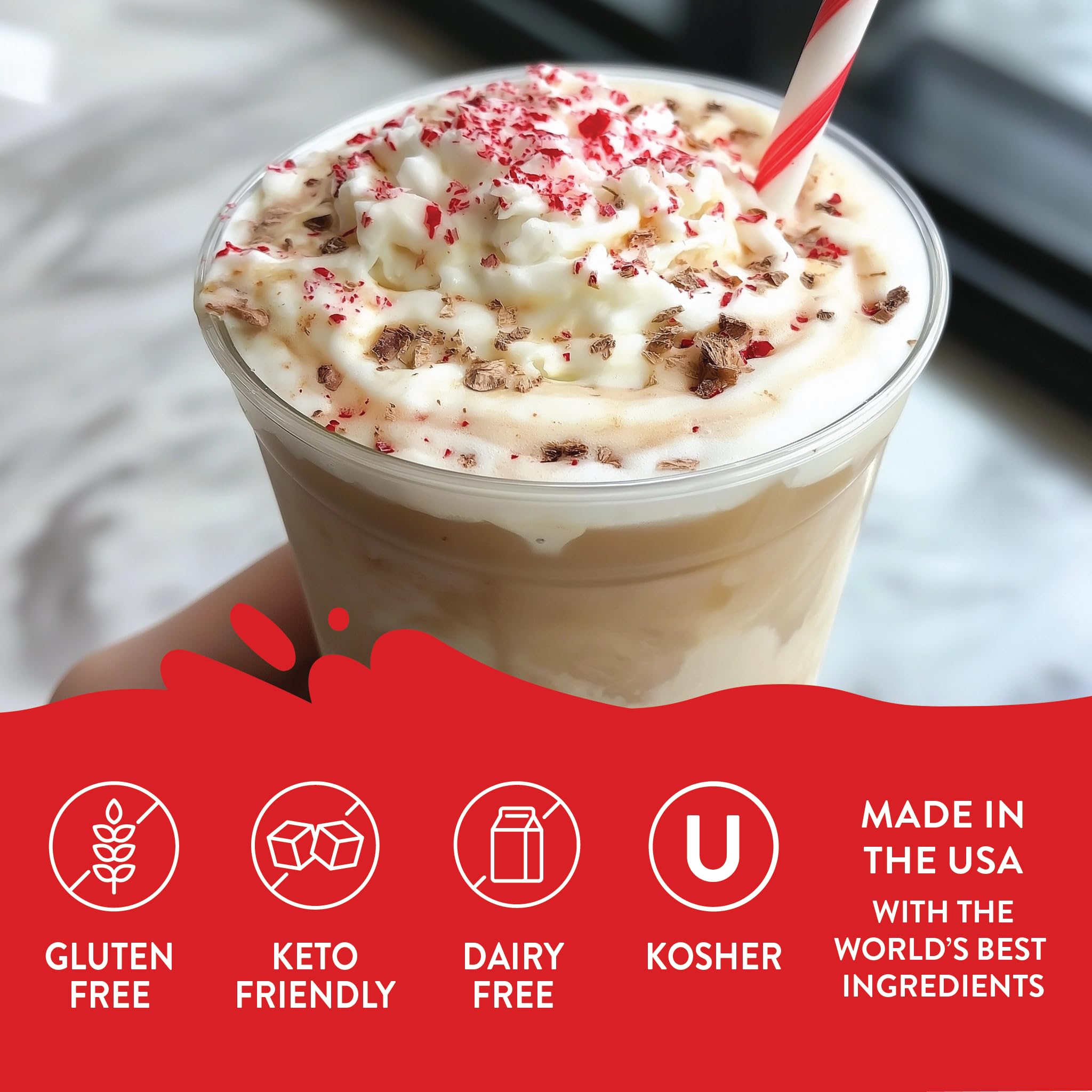 Jordan's Skinny Mixes protein shake with syrup boosts flavor and texture