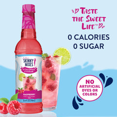 Jordan's Skinny Mixes Raspberry Syrup added to coffee for a fruity boost